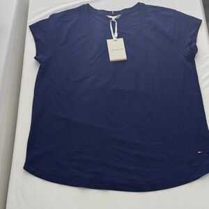 Tommy Hilfiger Women's Deep Blue Short Sleeve Tee